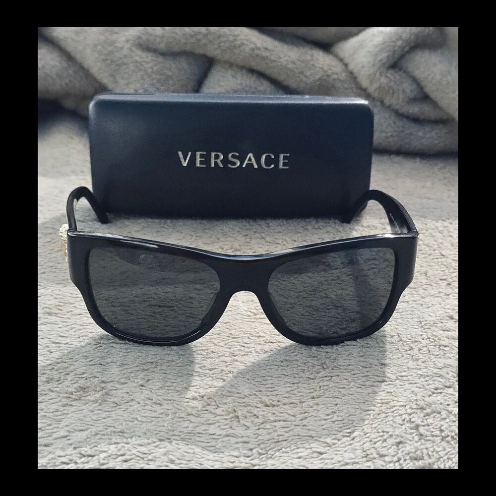 SOLD - Authentic Versace VE4275 GB1/87 Men's Sunglasses – Gold Medusa 56mm